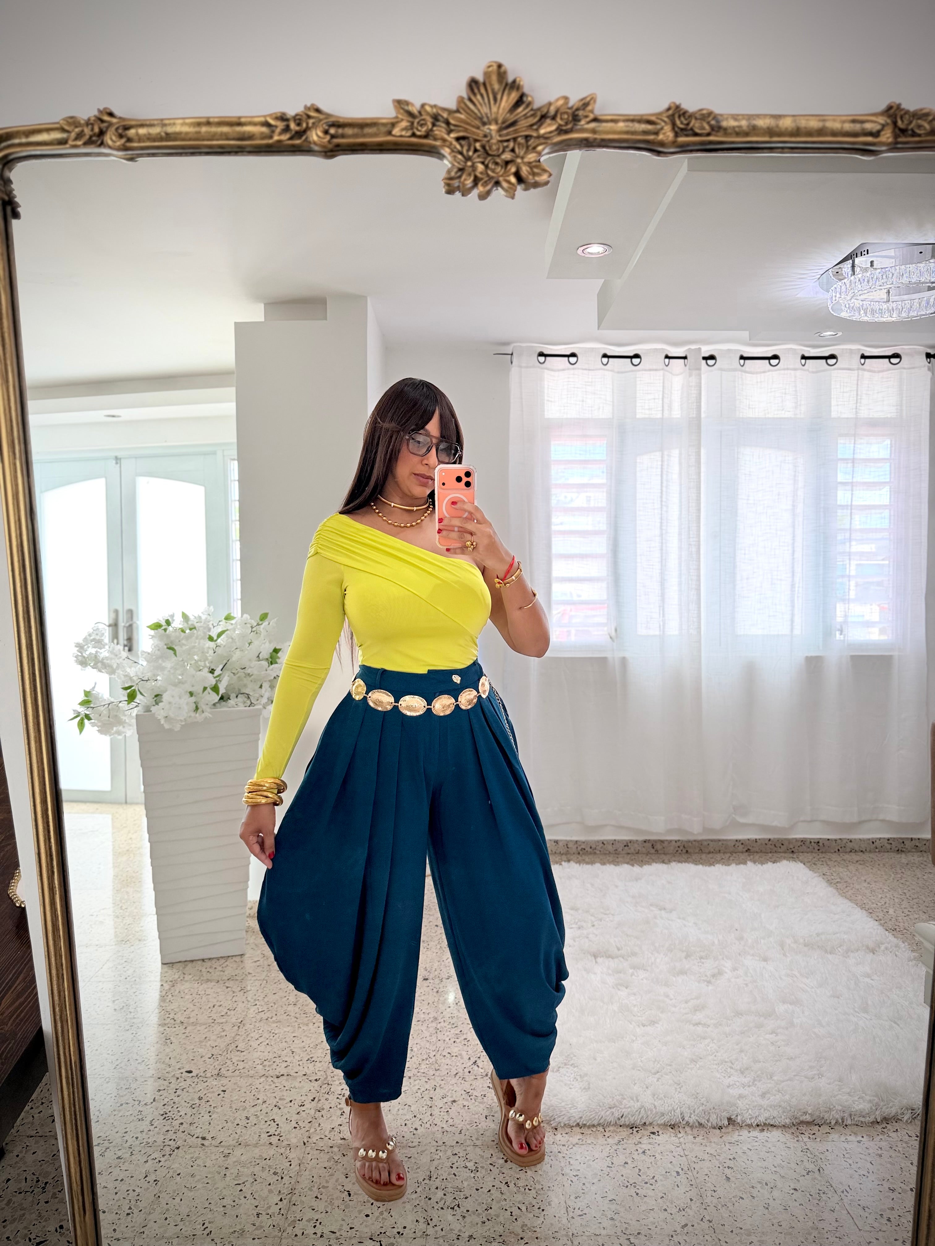 Body fit  doble forro Lime