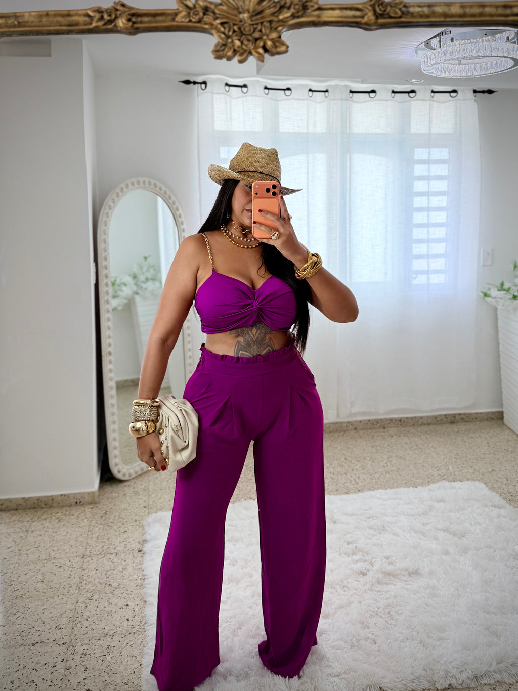 Magenta Pants