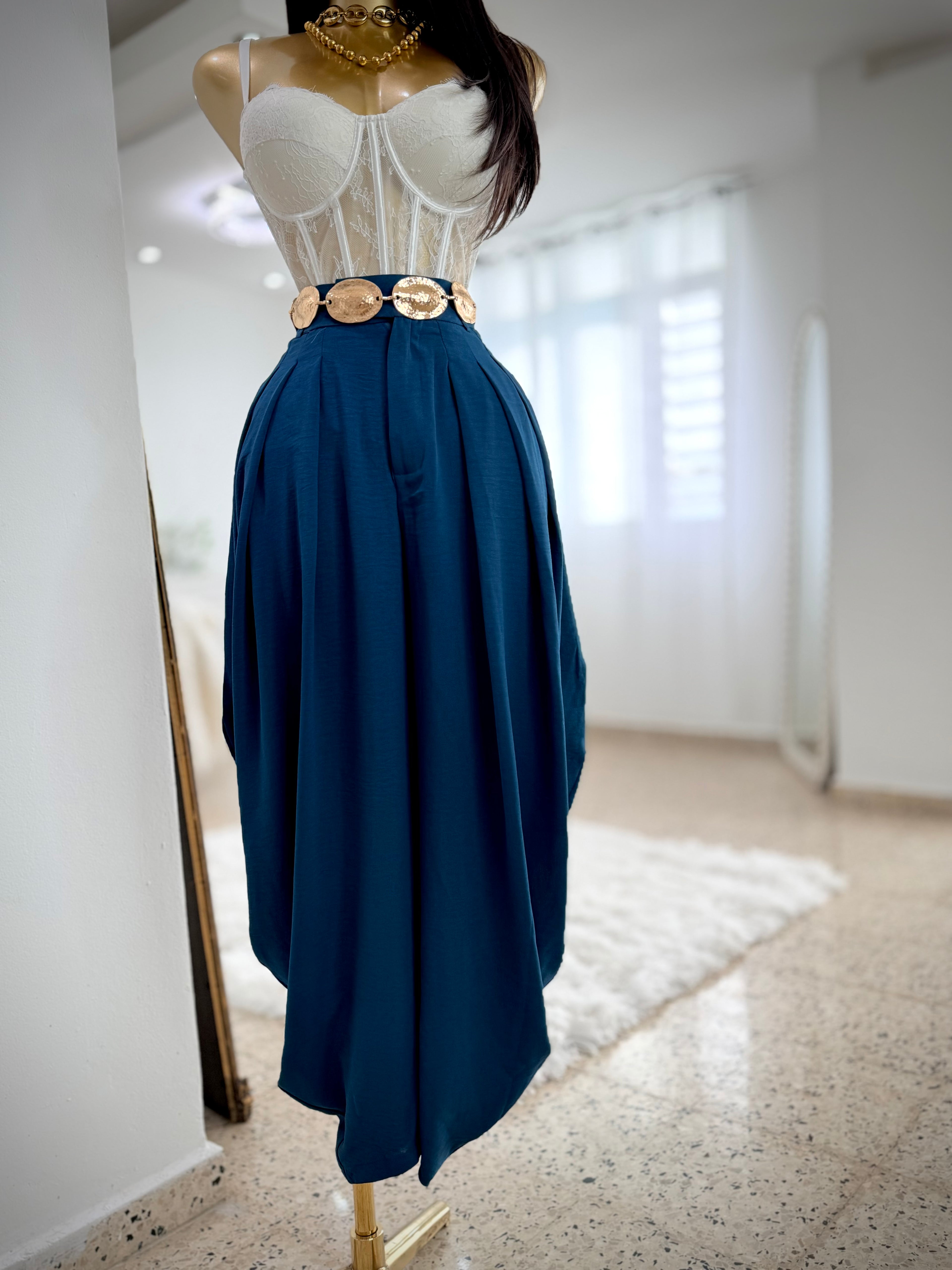 Drapped Aladdin  Pants ✨Teal
