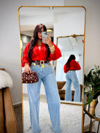 Vibrant Wide Jeans
