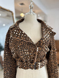 Leopard Studs Jacket