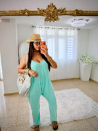 lounger blue overalls