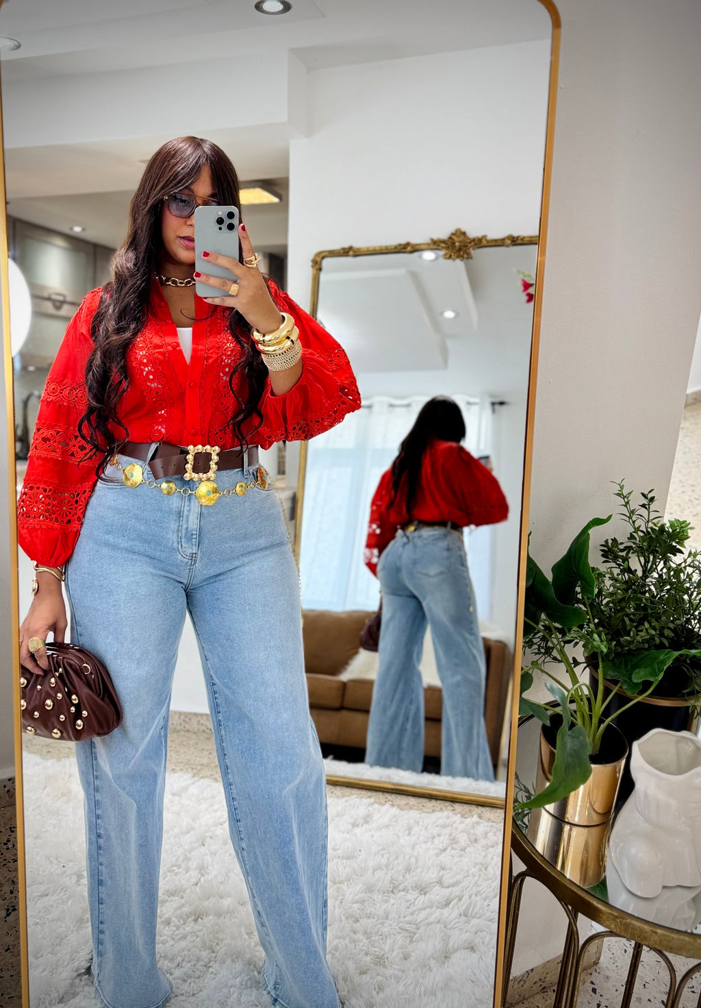 Vibrant Wide Jeans