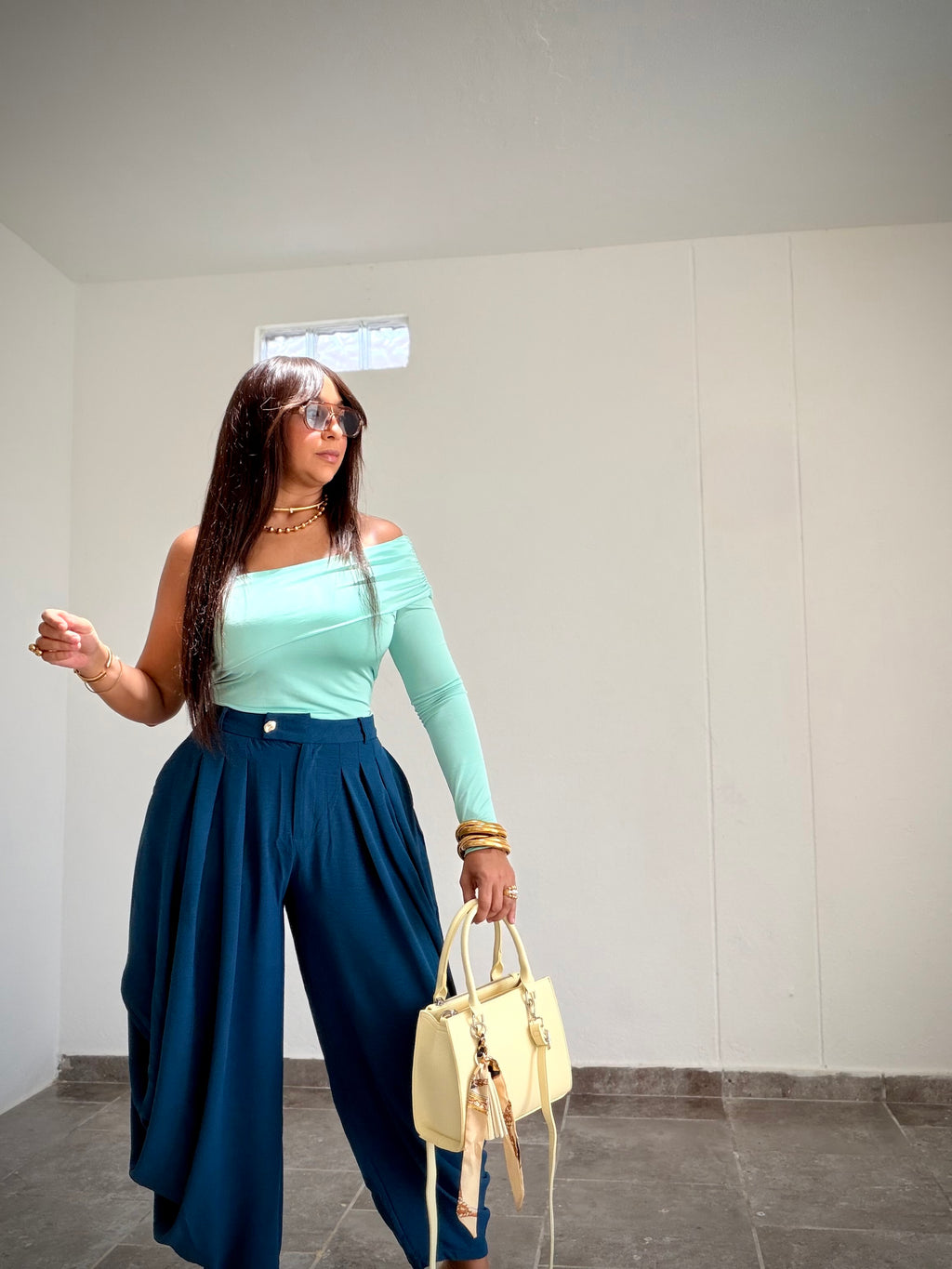 Drapped Aladdin  Pants ✨Teal