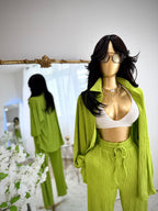 Rhinestone Lime Set (bralette no incluido )