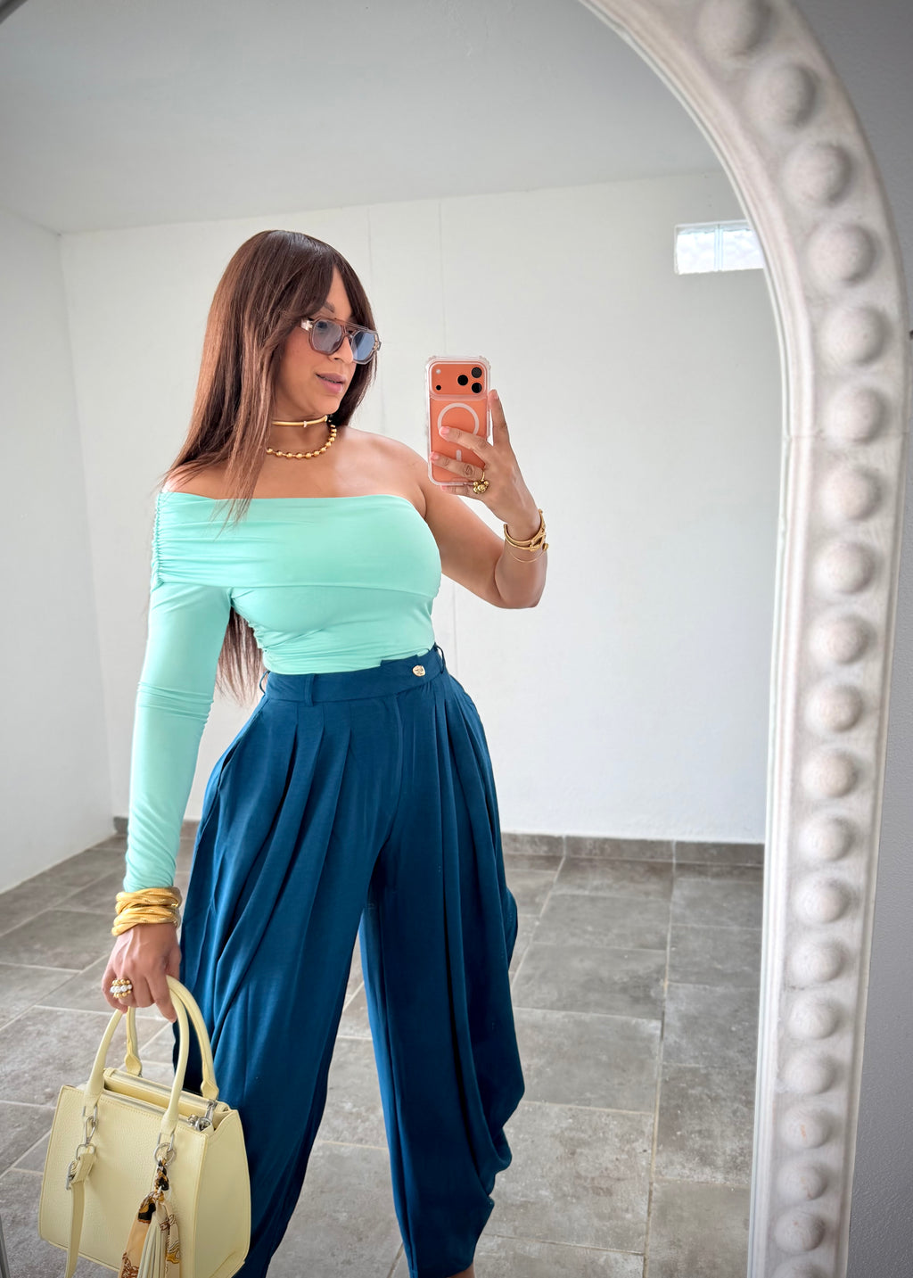 Drapped Aladdin  Pants ✨Teal