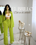 Rhinestone Lime Set (bralette no incluido )